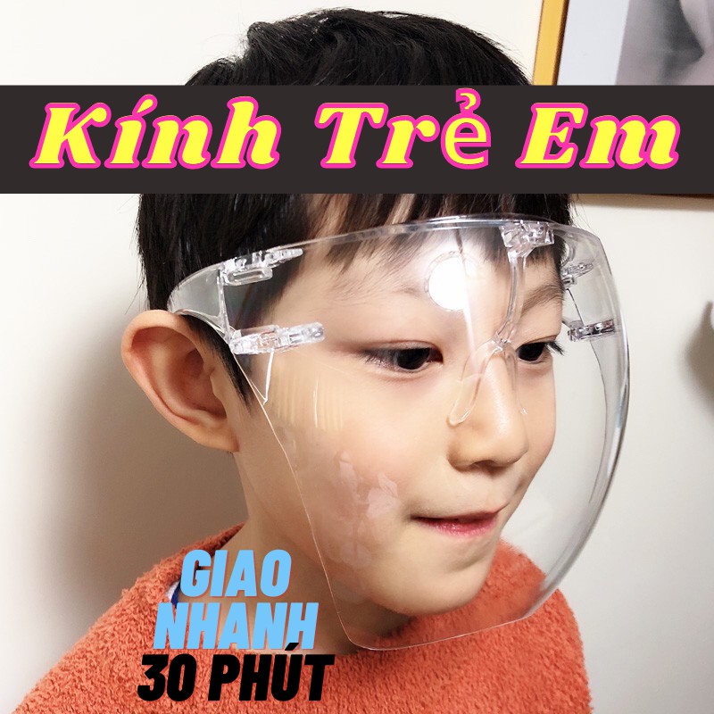 Kính chống giọt bắn cho bé face shieldFREESHIP Kính Chống Dịch dành cho trẻ em bảo vệ sức khỏe