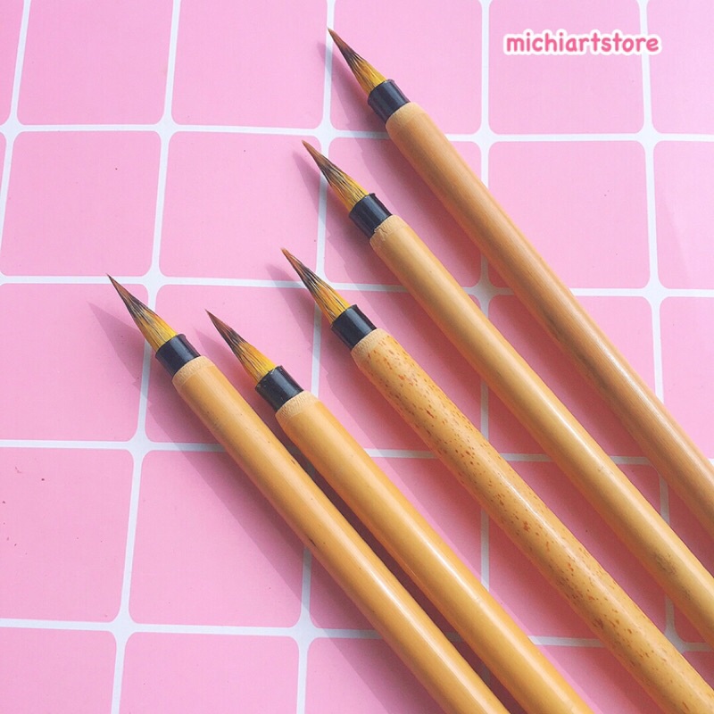 [Michi Art Store] Thương Sanh Đạp Ca - Bút lông vẽ màu nước thủy mặc, cọ thư pháp lông thú
