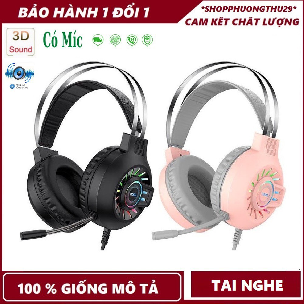 HÀNG CAO CẤP -   CHÍNH HÃNG-Tai nghe Gaming Hoco ESD04 có mic đàm thoại.Head phone chụp tai cho Game thủ  - Hàng Cao Cấp