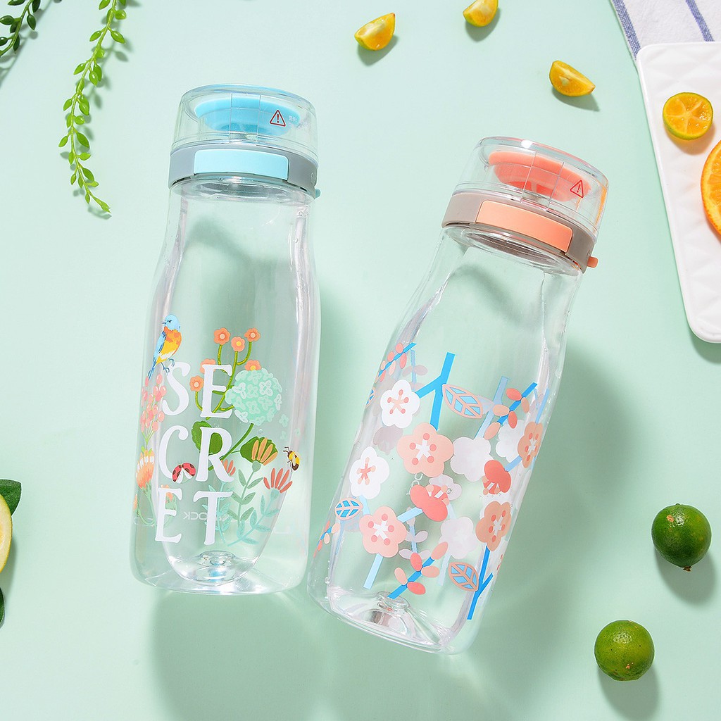 Bình Đựng Nước Nhựa Chịu Nhiệt Lock&amp;Lock One Touch ABF687 (500ml) - Hàng chính hãng