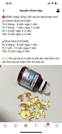 DHA healthy care cho bé