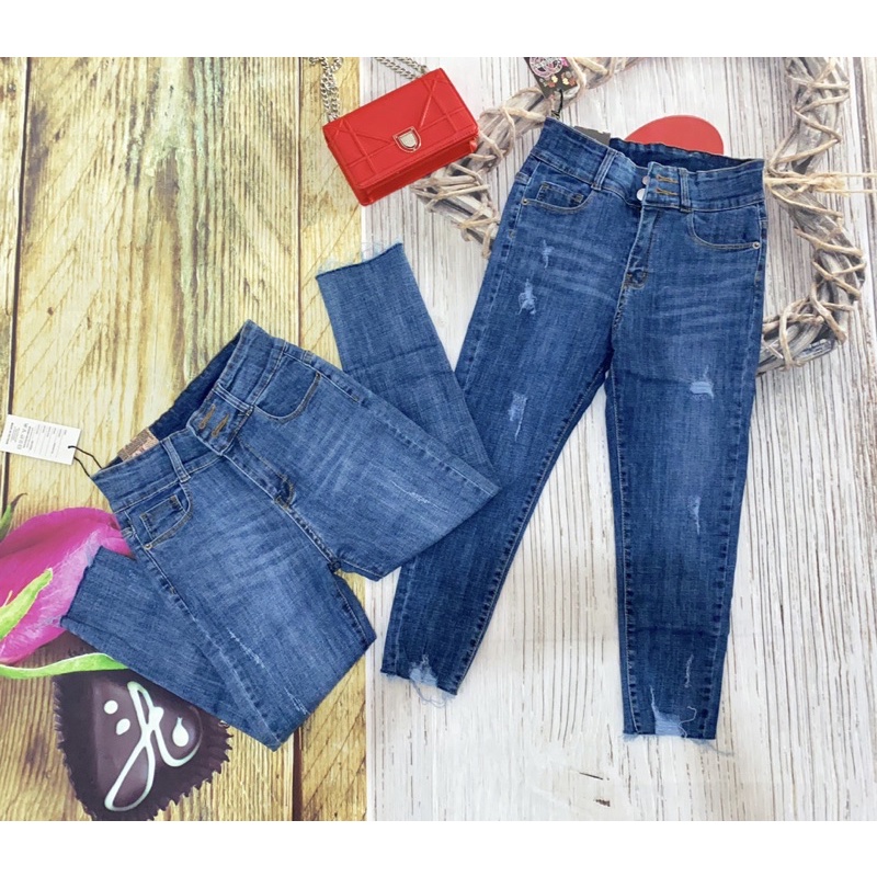 QUẦN JEAN NỮ 9 TẤC LƯNG CAO,CO GIÃN HÀNG QUẢNG CHÂU