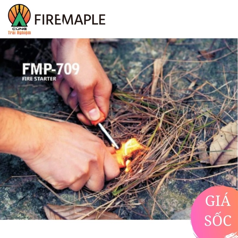 [CHÍNH HÃNG] Dụng Cụ Đánh Lửa Fire Maple FMP-709 Fire Starter Tiện Lợi Chuyên Dụng Cho Du Lịch, Dã Ngoại Cắm Trại