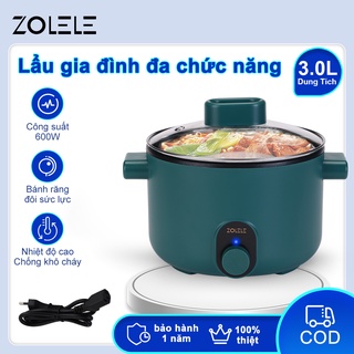 Nồi cơm điện đa năng ZOLELE 3L Nồi cơm điện Bếp điện gia dụng Chảo chống dính