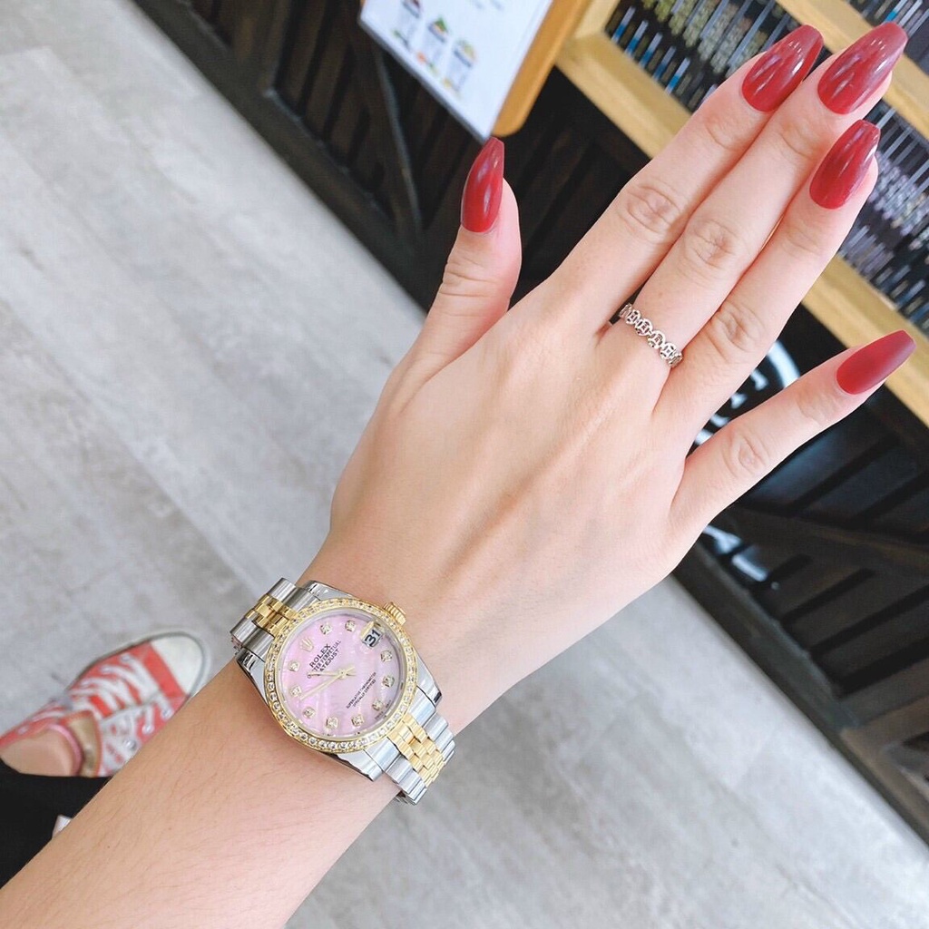 Đồng hồ Nữ R0lex oyster Cao Cấp Size 31mm Máy Quart Thụy SĨ