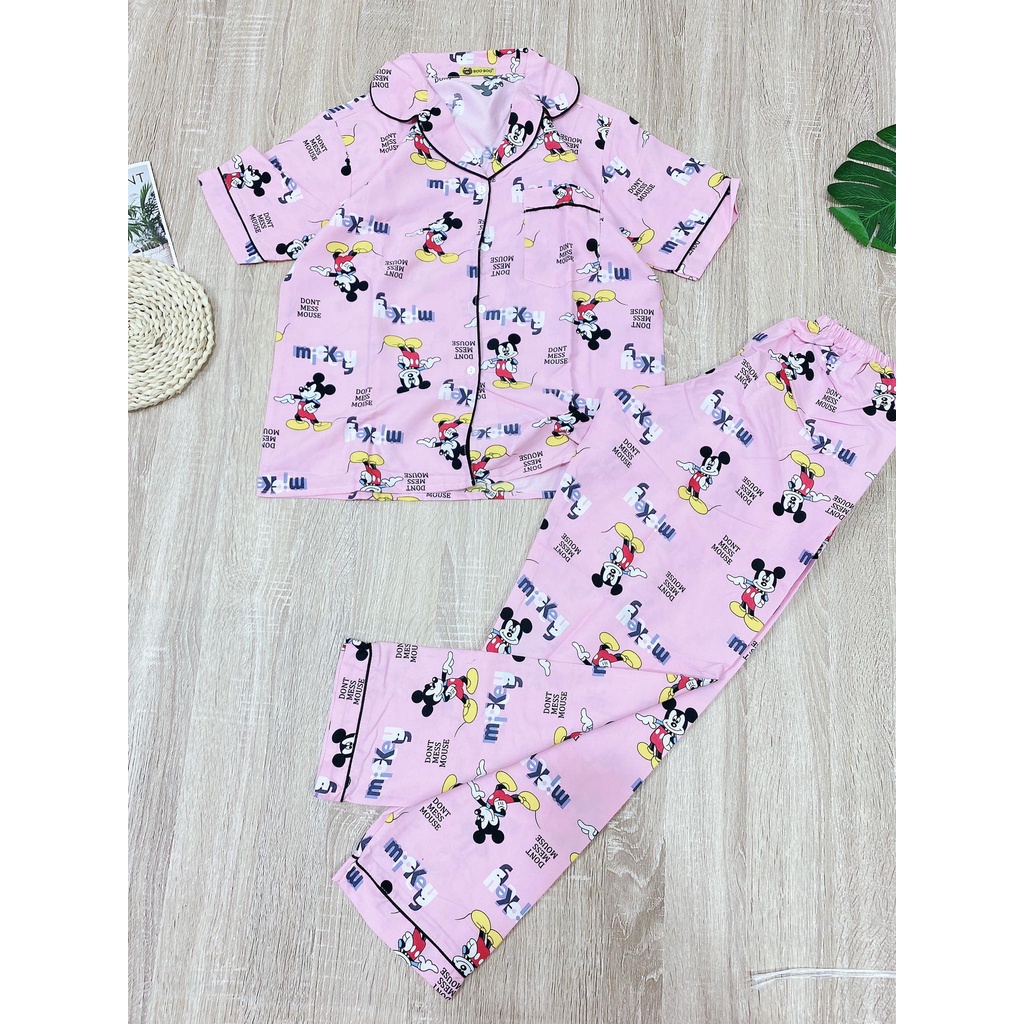 Bộ Kate Thái mặc nhà cho nữ, hàng vải đẹp của Boo Boo, nhiều họa tiết xinh xắn dễ thương