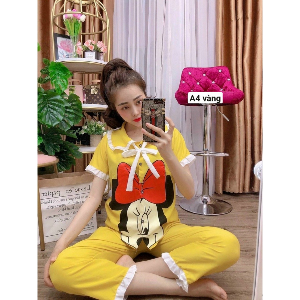 [ Mã A4] set bộ ngủ hoạt hình chuột dễ thương thương mời chị em | BigBuy360 - bigbuy360.vn