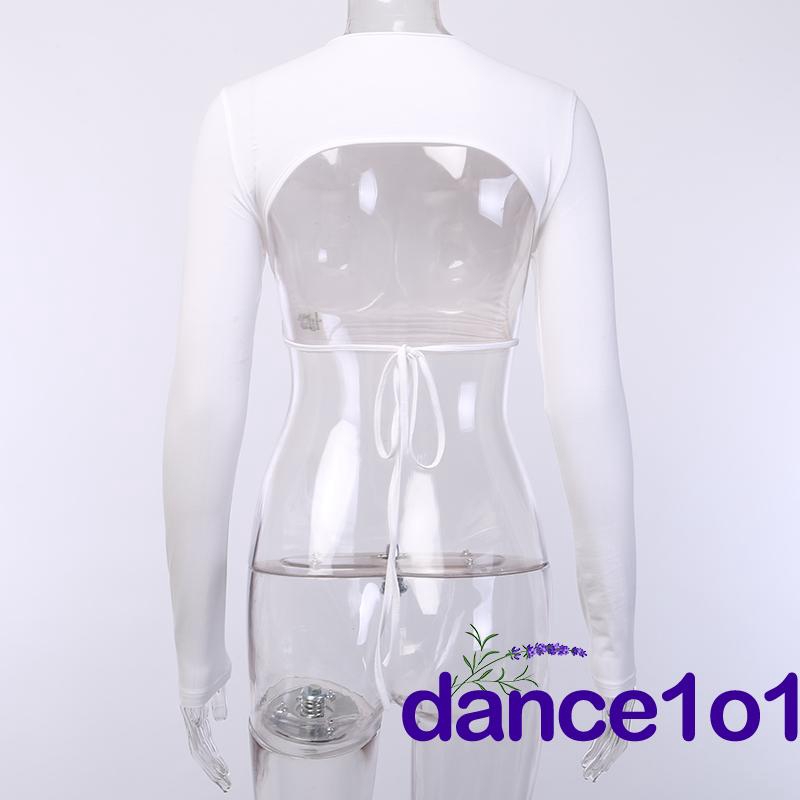 Áo kiểu tay dài hở lưng gợi cảm thời trang cho nữ