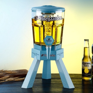 Tháp Bia 3 lít HC23 Kiểu Dáng Tháp Hoegaarden Đựng cocktail bia tươi Nhựa cao cấp Dáng sang trọng