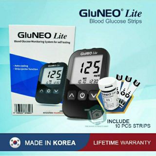 Máy đo đường huyết Glucerna [FREESHIP] nhập khẩu Hàn Quốc tặng kèm 25 que thử