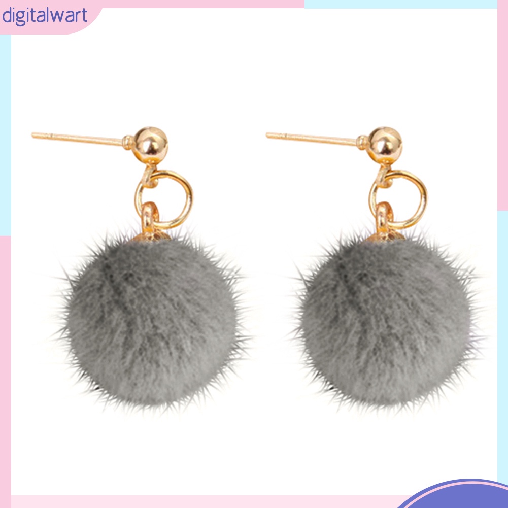 Đôi bông tai họa tiết bông tròn nhỏ xinh xắn cho nữ