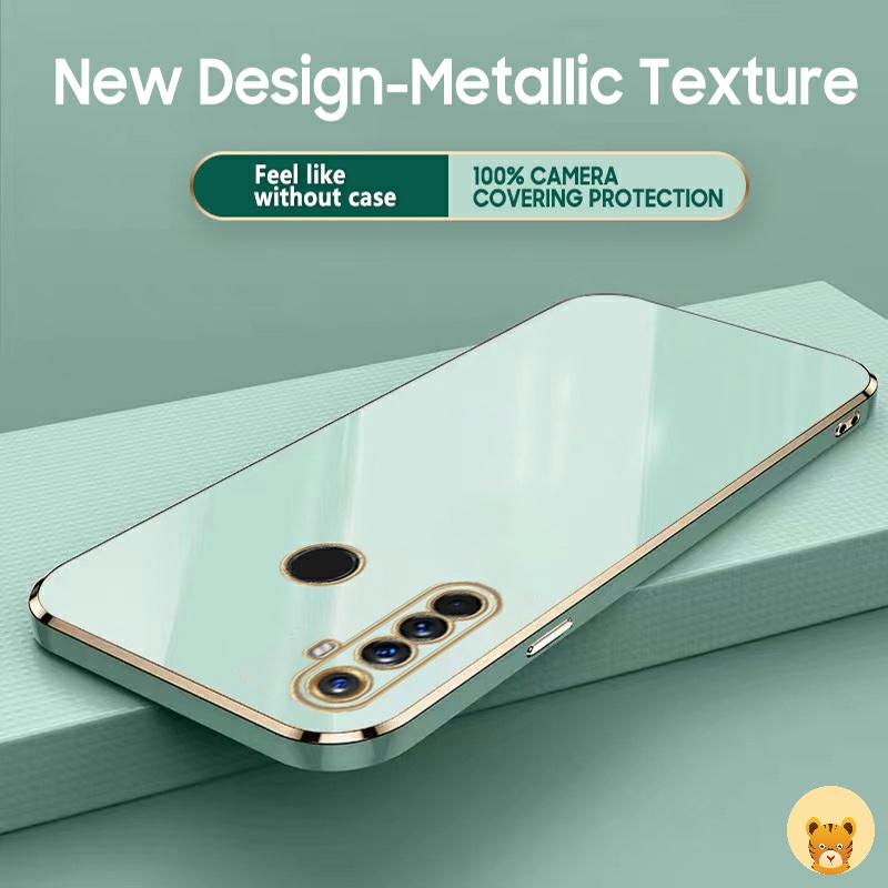 Ốp Điện Thoại Mạ Điện 5 Màu Sang Trọng Đơn Giản Dành Cho Realme 5 Case 5i C3 6i 6 5S 6S 6 Pro 7S