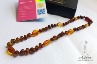 Vòng cổ amber mẫu đặc biệt size 34cm