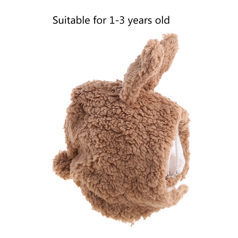 Mũ Beanie Phủ Lông Giữ Ấm Tai Dễ Thương Thời Trang Thu Đông Cho Bé