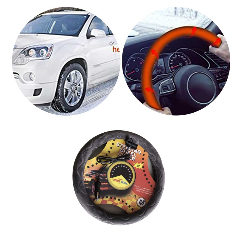 Vỏ Bọc Vô Lăng Xe Hơi Bằng Da Lộn 38cm Cho DC 12V Redefine Sty