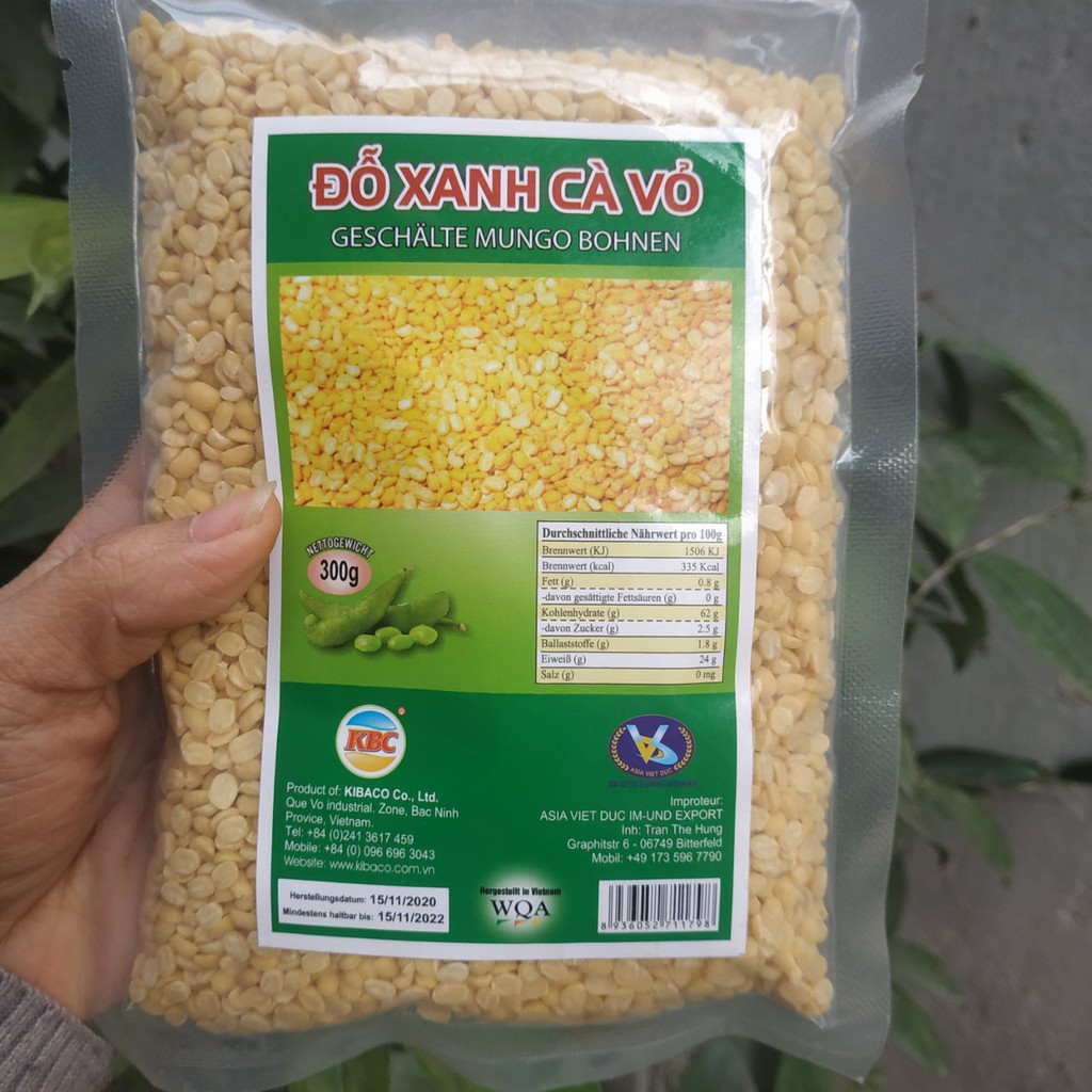 Đỗ xanh tách vỏ