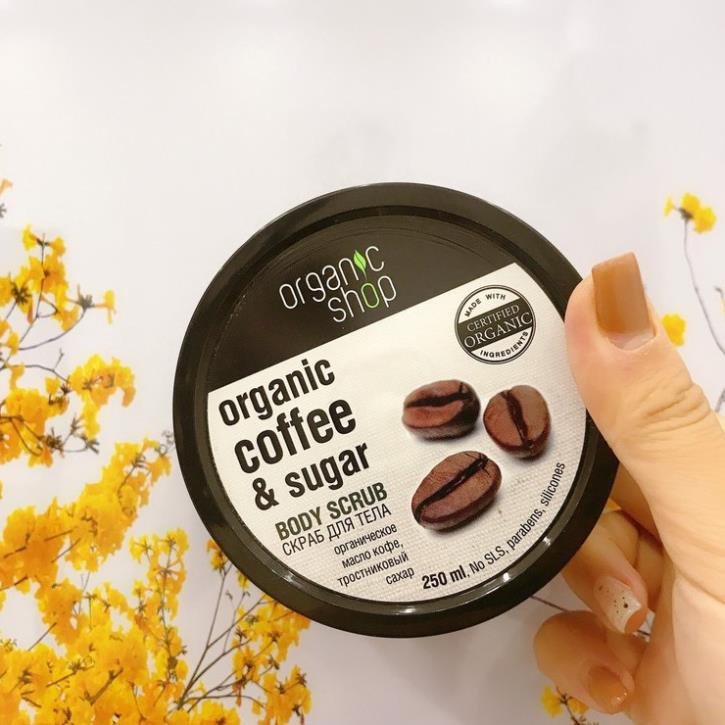 [HOẢ TỐC HN] [AUTH] COMBO 2 Sản Phẩm Tẩy tế bào chết Mặt và Body Cafe Organic