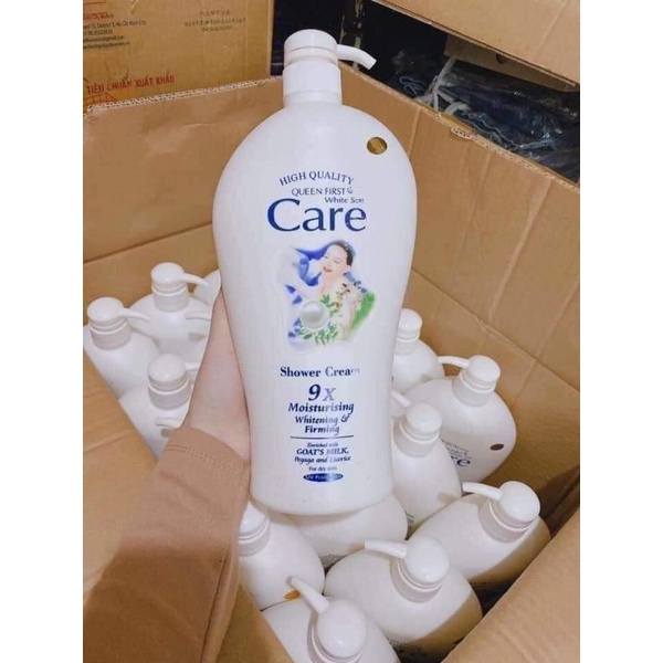 HÀNG CÔNG TY SIÊU THƠM Sữa tắm dê White care 9x chai 1200ml, SÁNG MỊN HƠN THƠM LÂU HƠN