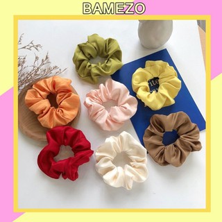 Dây buộc tóc Bamezo chất scrunchies đẹp nhiều màu hàn quốc SC03