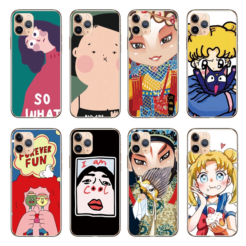 Ốp lưng TPU họa tiết hoạt hình cho compatible for iphone 11 Pro Max 2019