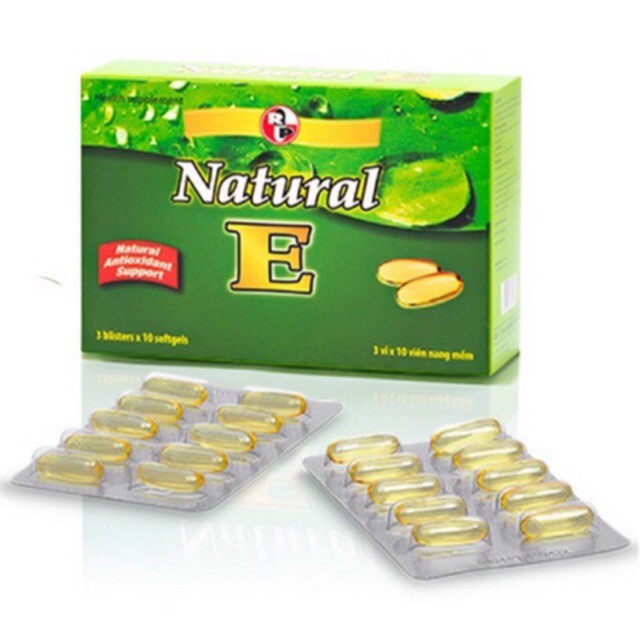Chống lão hóa, chống oxi hóa ,làm đẹp da NATURAL E 400_Robinson Pharma USA Hộp 30 viên.