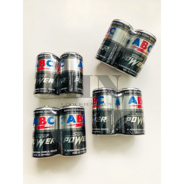 Bộ 02 Viên Pin ABC Super Power C 1.5V Made In Indonesia