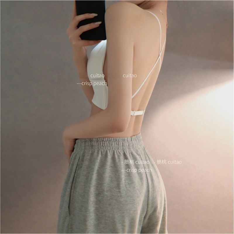 [Spot] Nhật Bản Và Hàn Quốc Áo Ngực Hình Chữ u Hở Lưng Đẹp Không Gọng Thép Thời Trang