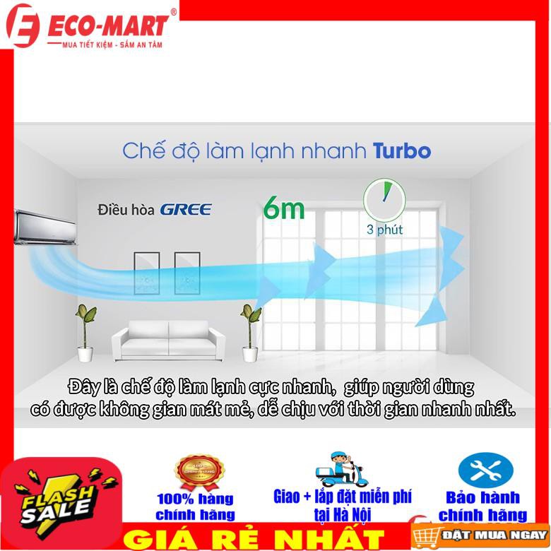 [Miễn phí vận chuyển tại Hà Nội]  Máy lạnh, Điều hòa Gree 12000BTU 1 chiều GWC12KC-K6N0C4(I/O) 1.5HP