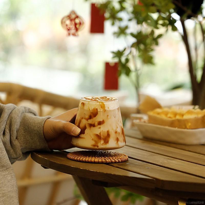 Cốc thủy tinh uống sữa cà phê cách nhiệt thiết kế sáng tạo