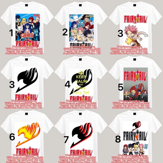 Áo anime fairytail in trực tiếp vào vải