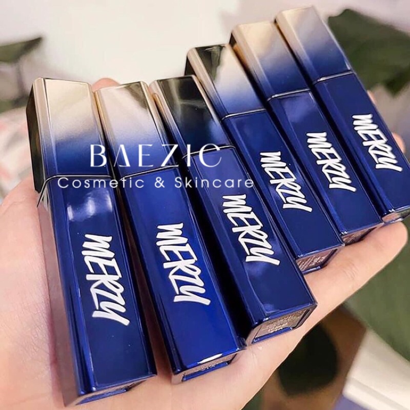 Son kem lì Merzy The First Velvet Tint Season 3 vỏ xanh, vỏ đỏ