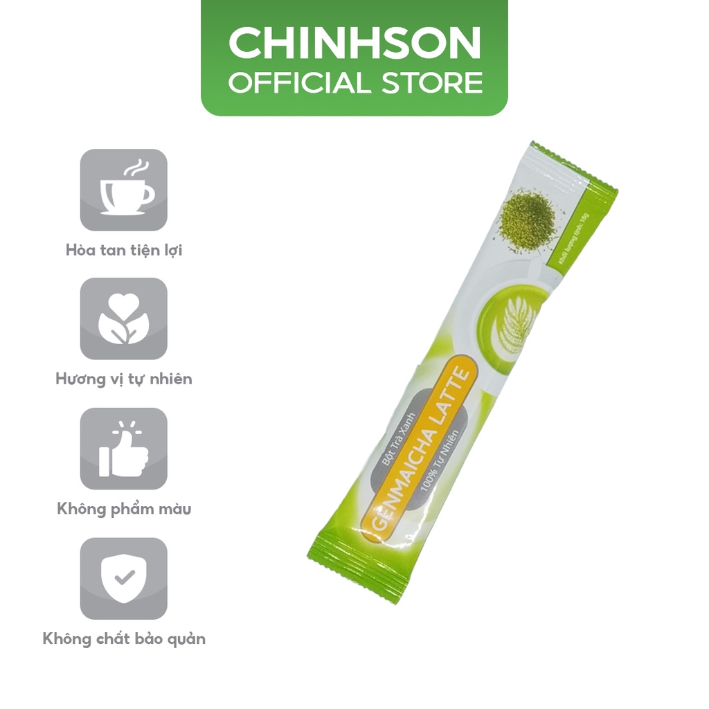 Trà Sữa mát Cha Chính Sơn Gạo Rang Genmaicha Latte