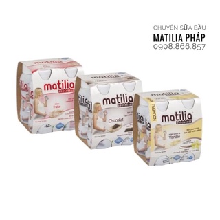 COM BO 1 THÙNG 6 LỐC SỮA BẦU MATILIA CHAI 200ML Date 06 2022