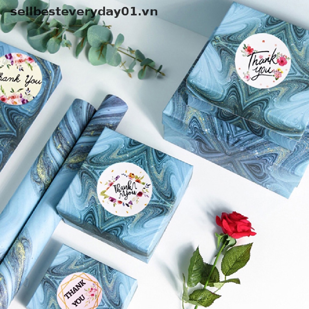 Cuộn 500 Nhãn Dán Tròn Thank You Trang Trí Tiệc