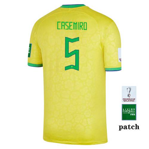 Bhs 22-23 brazil jersey áo phông bóng đá sân nhà casemiro jesus neymar vinijr thể thao phiên bản cầu thủ unisex hàng đầu bsh