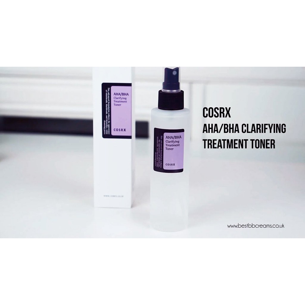 Nước hoa hồng Cosrx Aha Bhs Treatment Toner làm sạch dịu nhẹ tiêu diệt mụn ẩn mụn đầu đen hàng chính hãng Joli Cosmetic