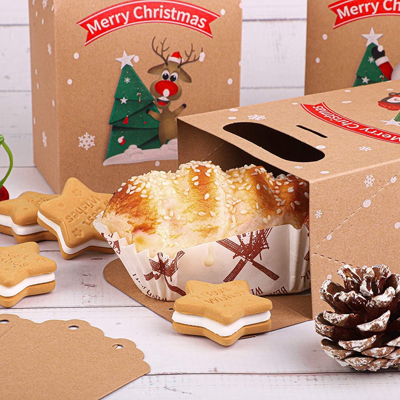 Set 24 Túi Giấy Đựng Quà Giáng Sinh Dễ Thương