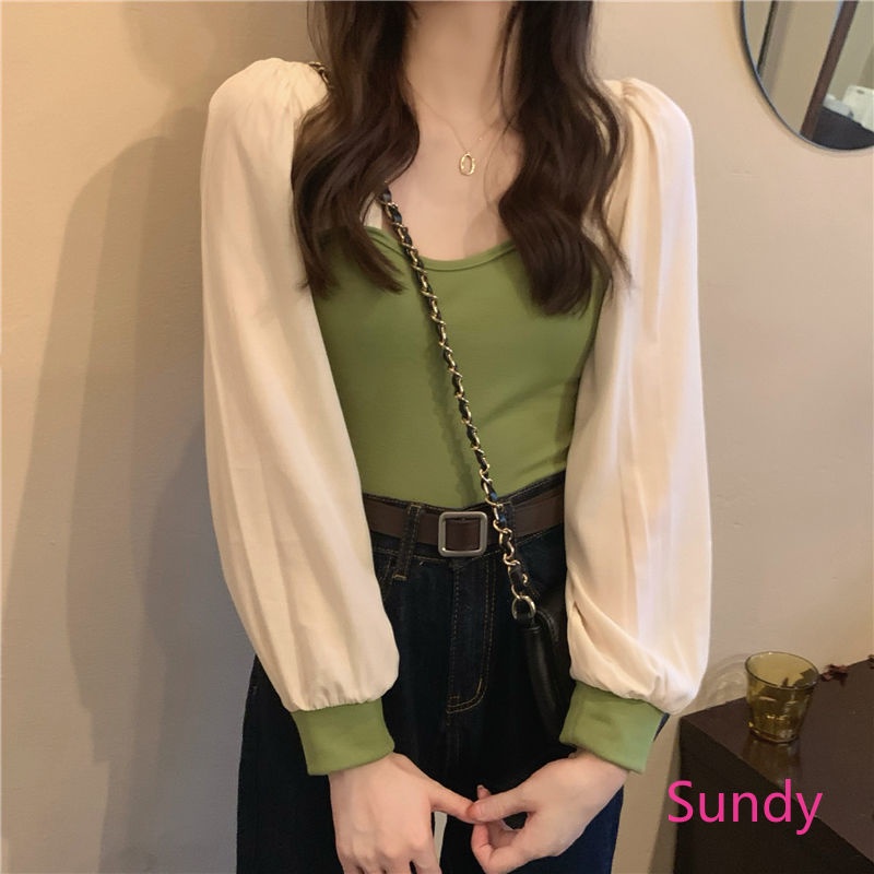 Áo Sơ Mi Tay Dài Kiểu Vintage Pháp Thời Trang Mùa Hè Cho Nữ