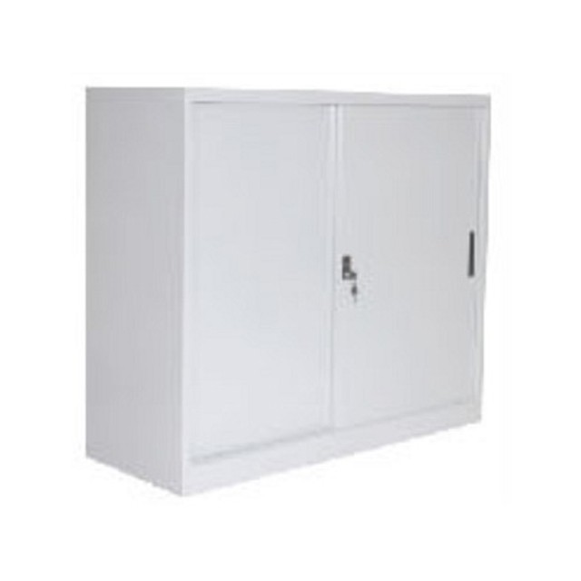 Tủ Hồ Sơ Thấp 2 Cánh Lùa Thép Rộng 0.9m - SLDS