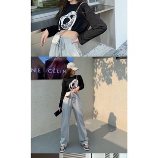 Áo crop tay dài