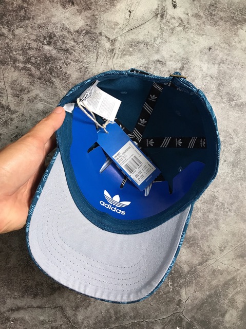 nón adidas xanh logo thêu