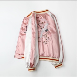 [ORDER 7 NGÀY] Áo bomber lụa satin trơn có ảnh thật