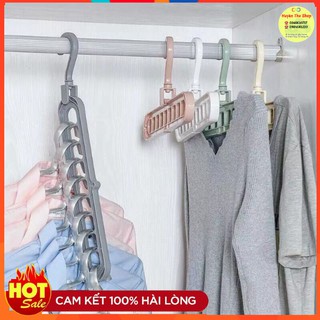 Móc quần áo đa chức năng - Móc treo đa năng 9 lỗ