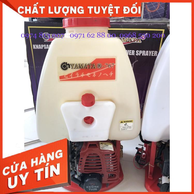 NÓNG! Máy Phun Thuốc Sâu đeo vai chạy xăng Yamata 767, Bình xịt bơm thuốc khử trùng động cơ 2 thì Giá cực Chất