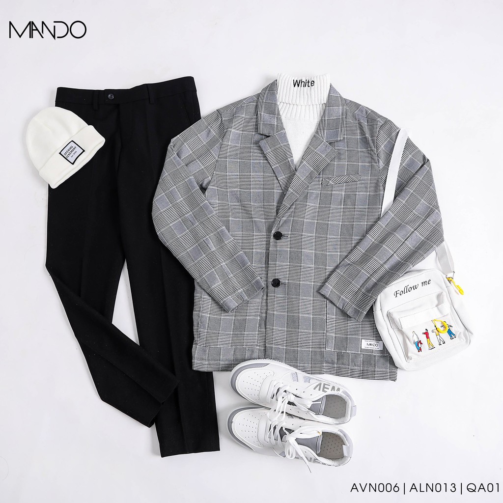 Áo Khoác BLAZER & VEST Form Rộng Phong Cách Hàn Quốc Thời Trang Nam ManDo - AVN006 | BigBuy360 - bigbuy360.vn
