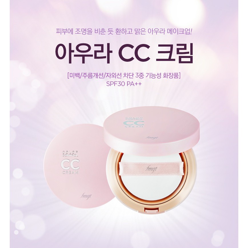 Kem Nền CC Cream The Face Shop Face It Aura Color Control Cream SPF30 PA+++20g☘️☘️