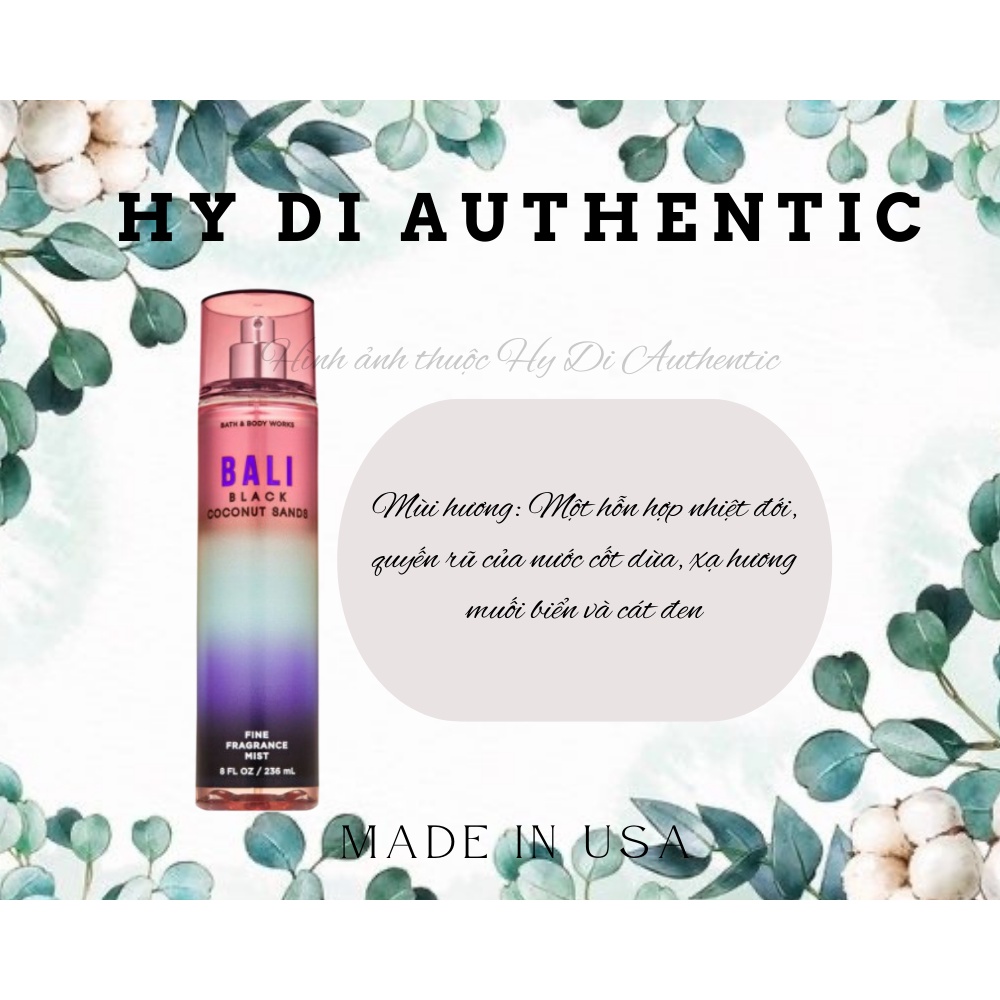 BALI - Xịt Thơm Body Mist Bath & Body Works