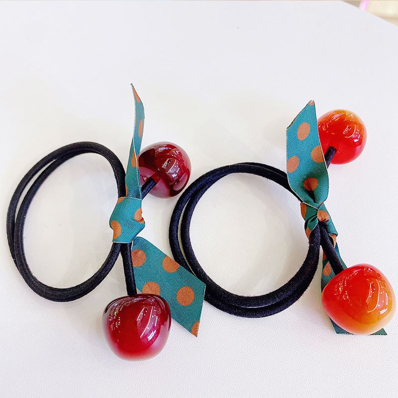 Dây cột tóc 2 quả cherry siêu xinh phiên bản Hàn Quốc D2C