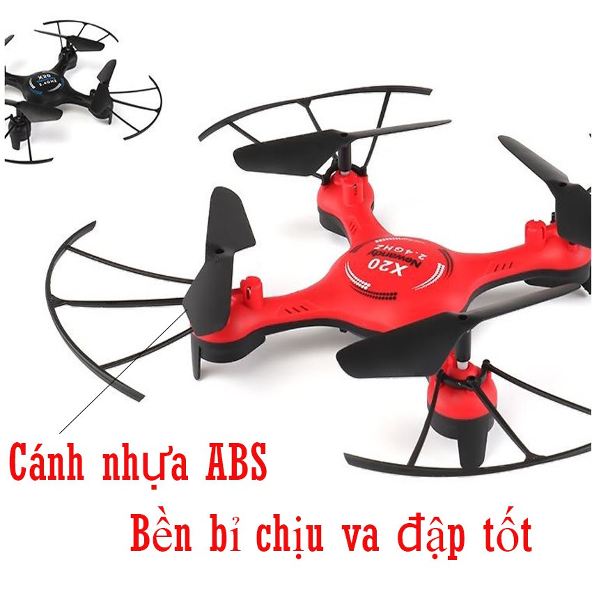 Máy bay không người lái X20/Y20-series giá rẻ, Flycam nhào lộn, Đồ chơi máy bay lên thẳng chất liệu nhựa ABS bền bỉ