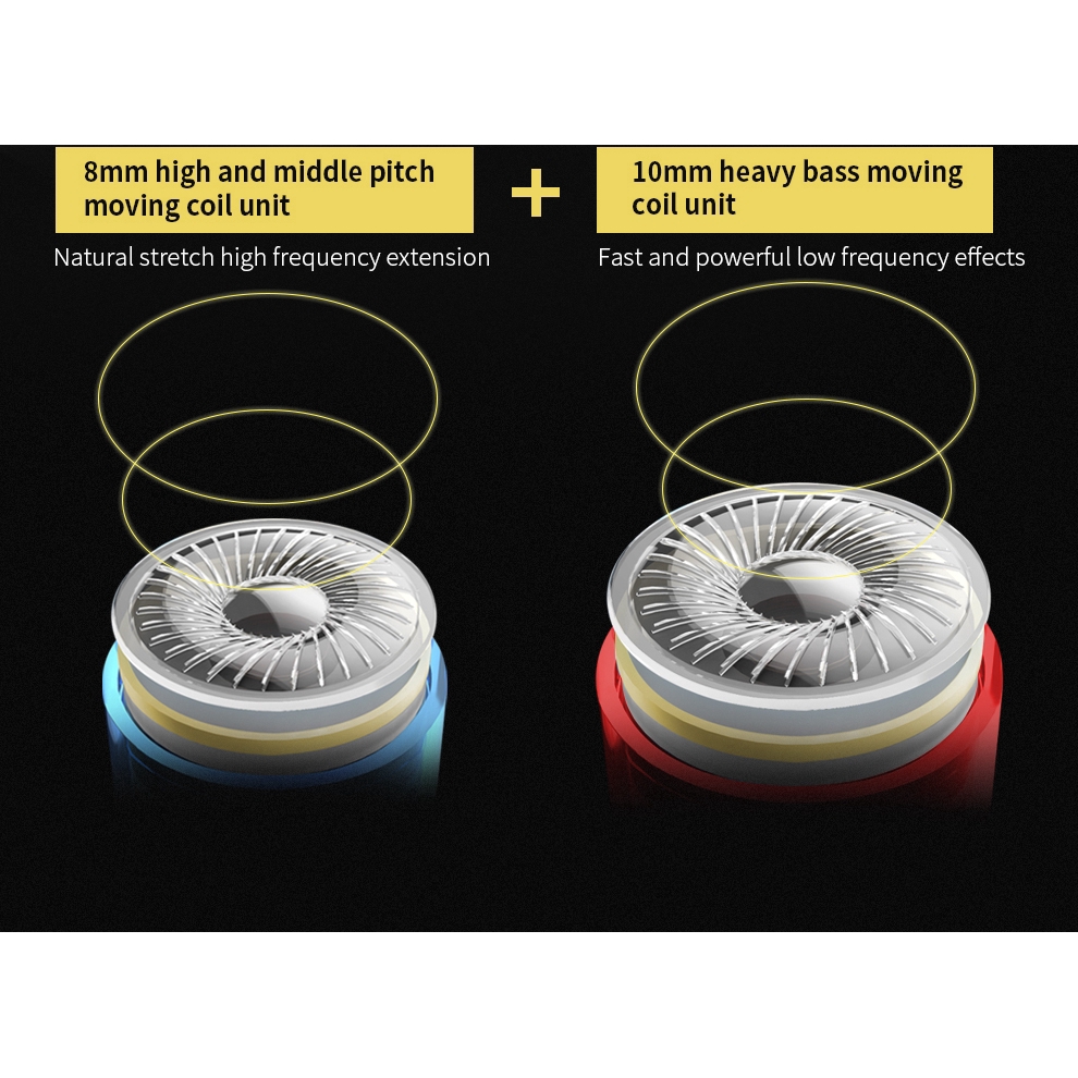 Tai nghe QKZ CK8 có trình điều khiển kép và mic thoại tiện dụng